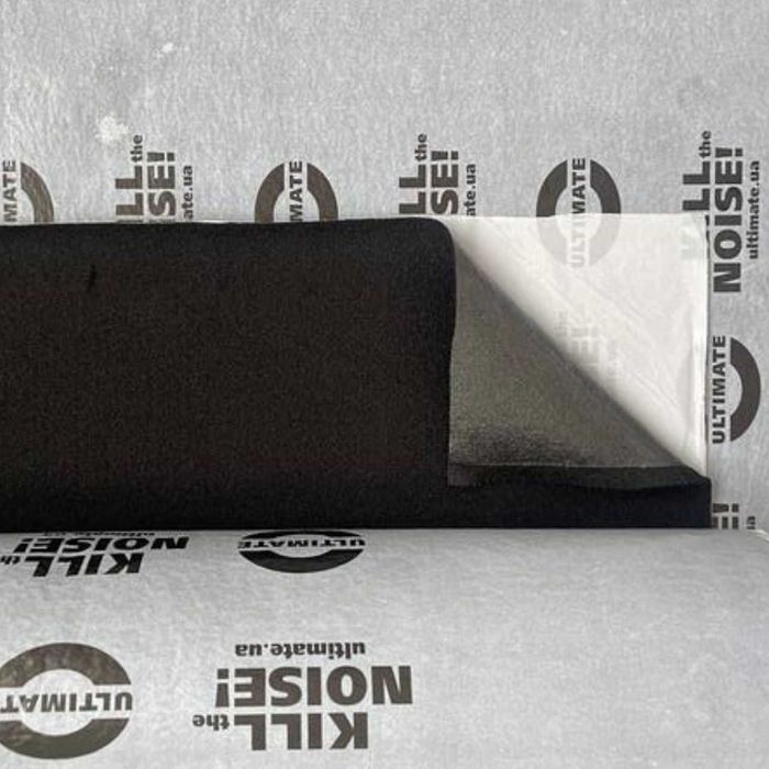 Карпет Самоклеющийся для Авто ULTIMATE PRO FIT Цвет Черный Ширина 1 м