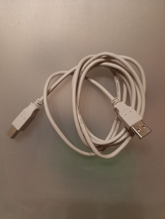Przewód USB AB 1,8m jasnoszary nowy