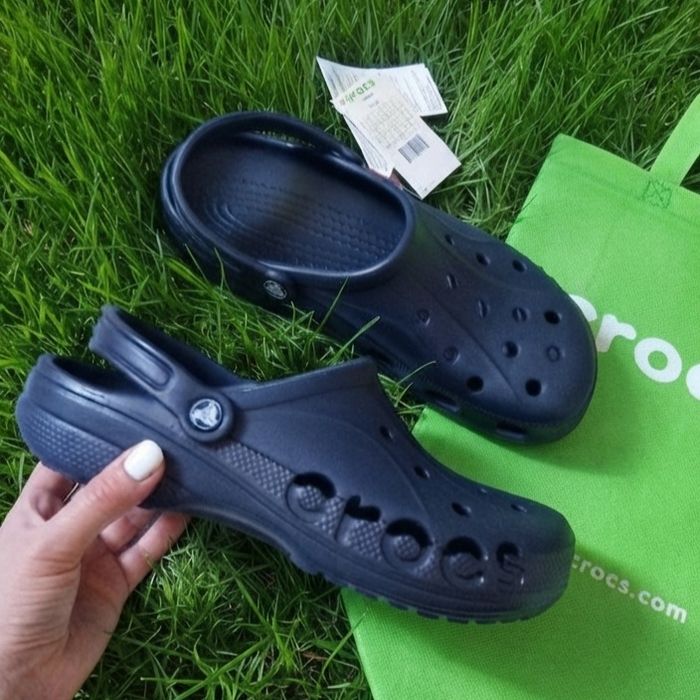 Чоловічі сабо crocs baya  сині+  jibbitz