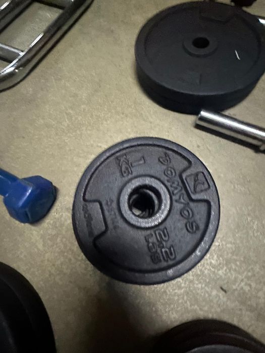 ATUALIZAÇÃO DO ANÚNCIO: Conjunto completo fitness/Musculação-Discos+Barras+Halteres+Acessórios