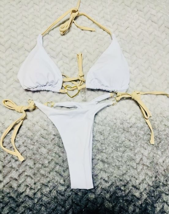 Продам Білий гарний модний сексуальний купальник міні бікіні