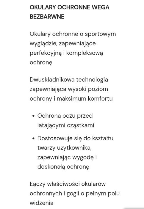 Okulary ochronne Wurth Wega