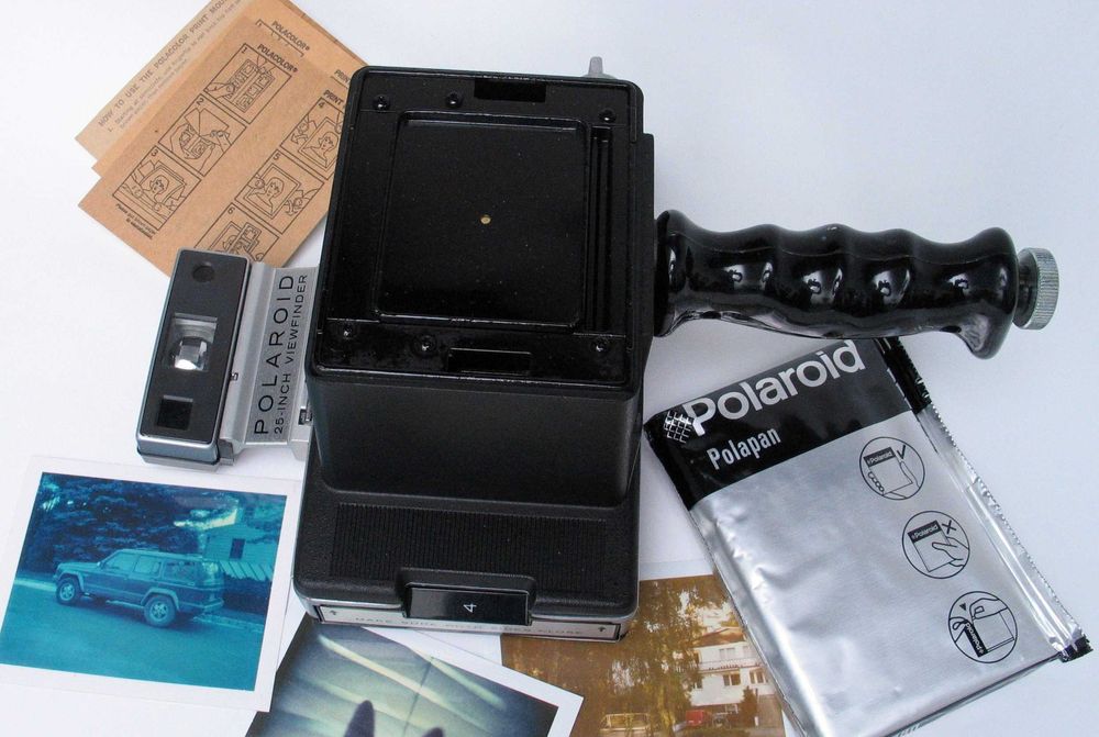 Aparat otworkowy Polaroid instant pinhole + hangrip i film Polapan 664