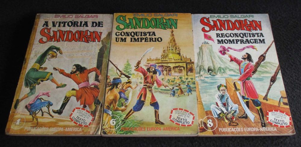 Livros Sandokan Emilio Salgari 1977