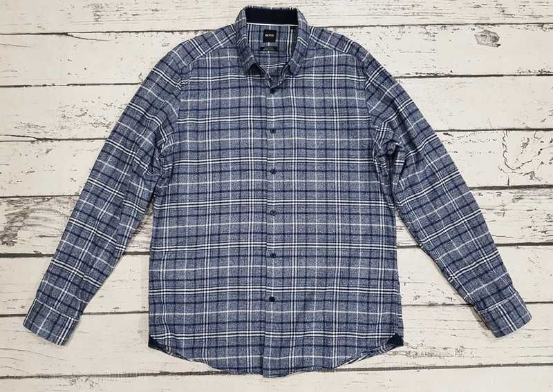 Hugo Boss * cotton lyocell  * koszula * kratka * męska * idealna * L