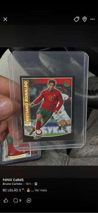 Cromo ronaldo perfeito estado selecao 428