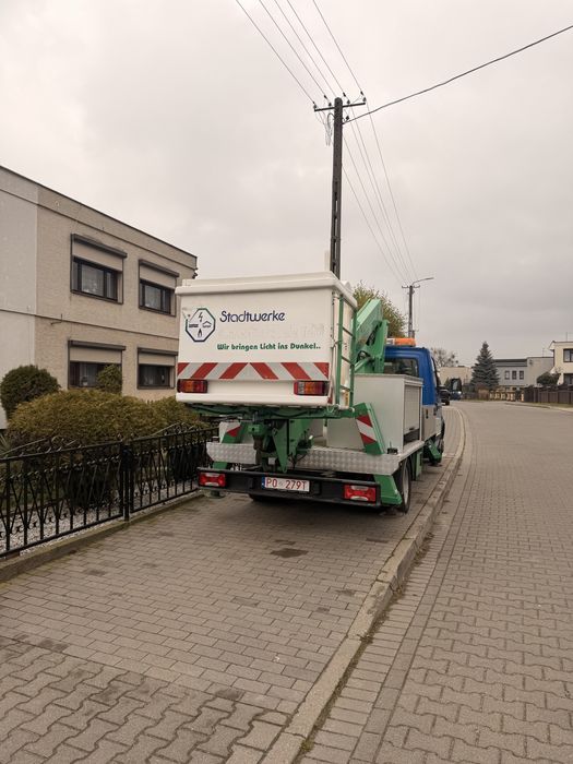 Wynajem uslugi zwyżka wysiegnik koszowy