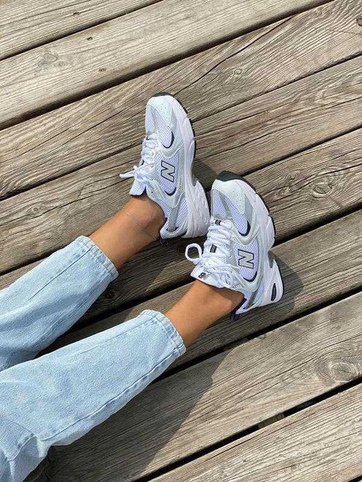 Кроссовки Женские New Balance 530 White Navy/Кросівки NB Нью Беланс