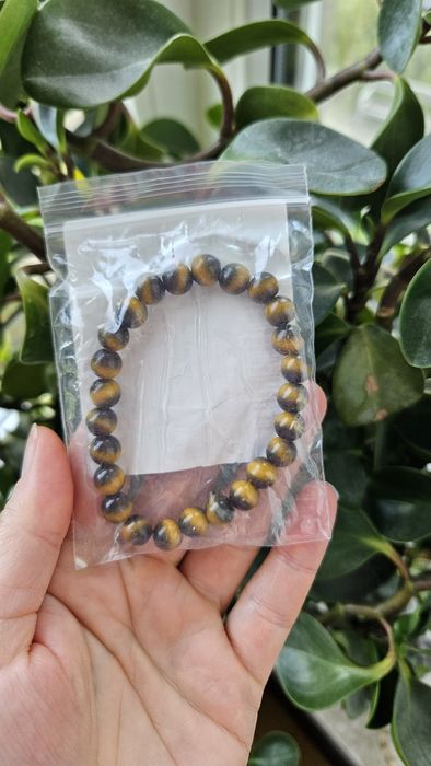 Bransoletka z koralików tygrysiego oka 8mm