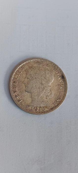 2 moedas de prata de 20 centavos 1913/16