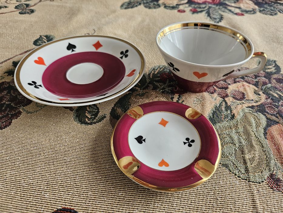 Komplet porcelanowy brydżowy Chodzież