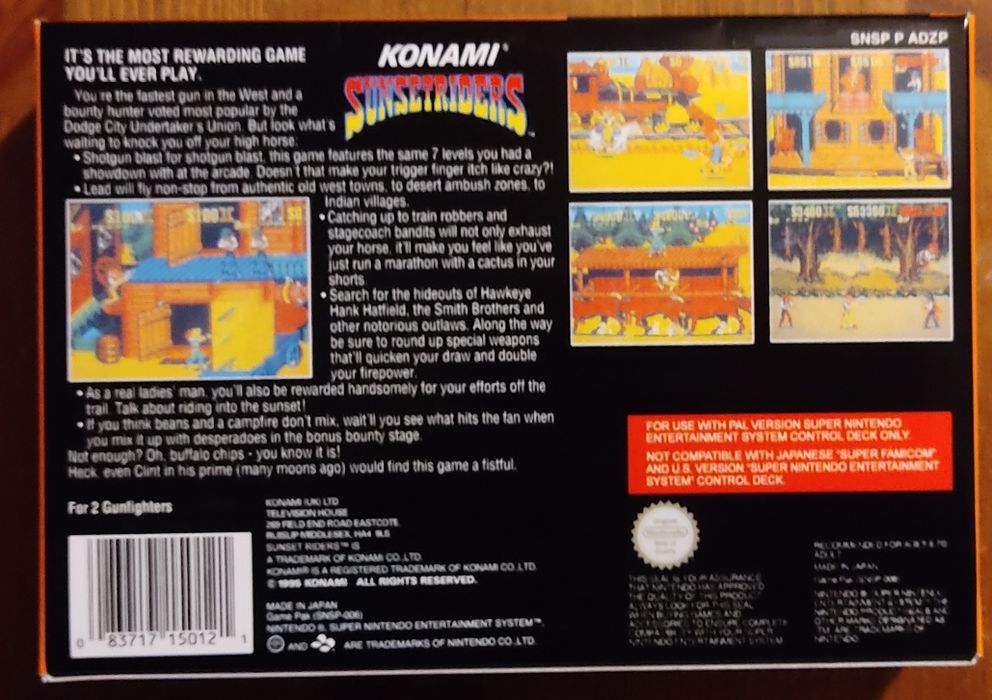 Sunset Riders SNES