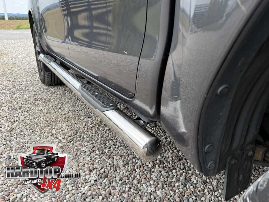 Progi Hilux Orurowanie Stopnie Boczne CHROM Toyota Hilux 2021+