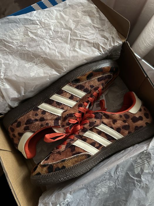 Adidas Samba OG Preloved Red Leopard
