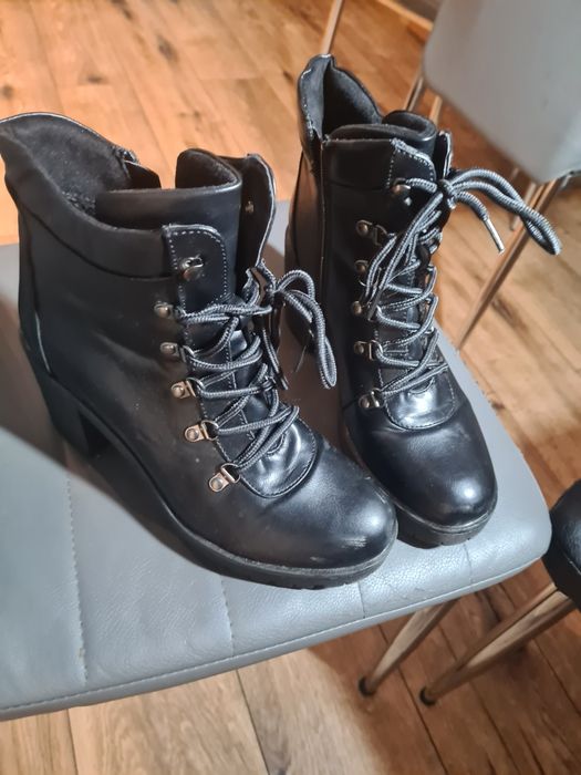 Buty damskie botki 39 czarny