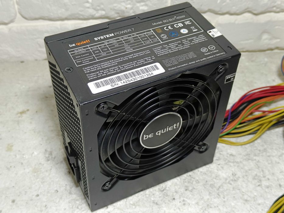 Блок живлення BeQuiet 400W 80 PLUS BRONZE SYSTEM Power7 8+8GPU 8pinCPU