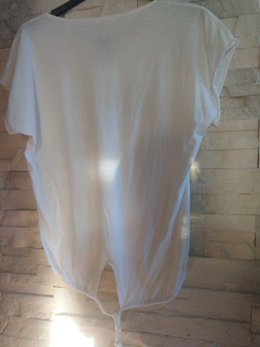 Bluzka biała len letnia  XL/XXL42/44
