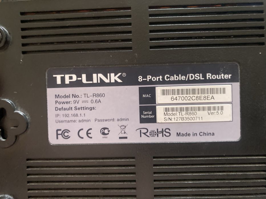 Маршрутизатор TP-Link TL-R860