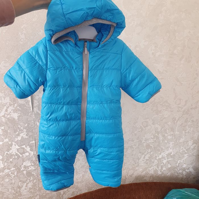Дитячий зимовий комбінезон 4-6 міс. 62-67 + шапочка