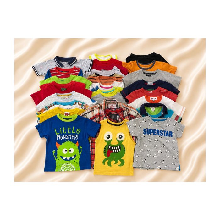 Zestaw 30 koszulek dla chłopca tshirt bluzka z krótkim rękawem