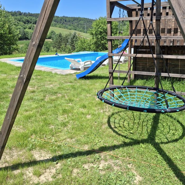 Domki , Bieszczady,Polanczyk , Solina, jezioro solinskie. Basen