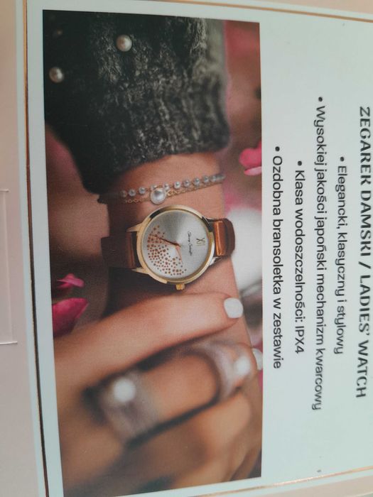 zegarek damski z bransoletka nowy