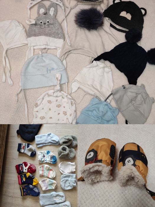 Шапки, шапочки, носки, рукавички для хлопчика