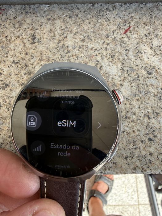 Huawei Watch 4 Pro - igual a novo - titanio e safira