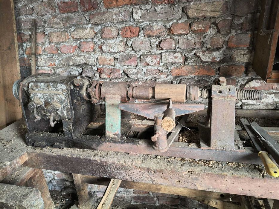 Ręczna tokarka do drewna samoróbka