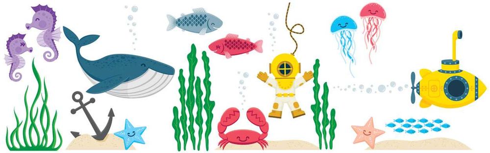 Debaixo de Água - Autocolantes de Parede/stickers - NOVO