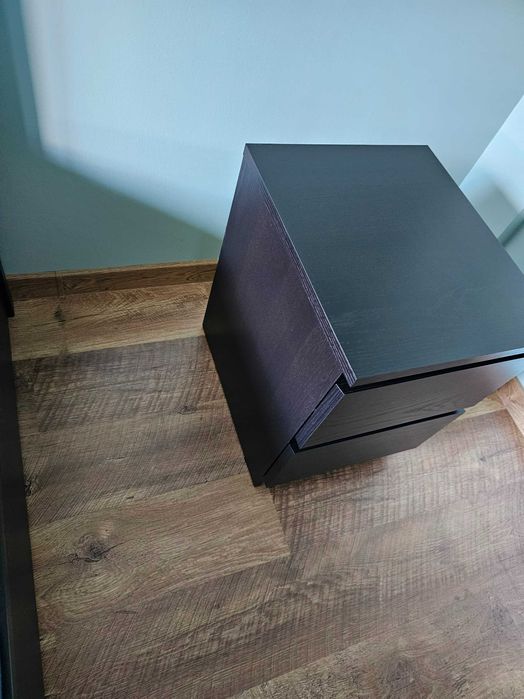 Zestaw mebli Ikea - MALM - czarnobrąz