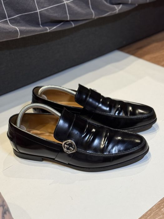 Чорні Gucci мокасини