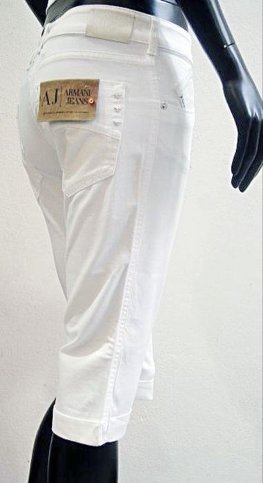 ARMANI JEANS spodnie 3/4 jeansy czarne 26