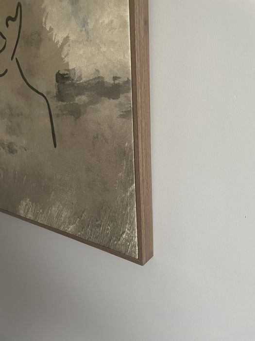Plakat na płótnie w ramie 50x70 Delikatna kreskowana twarz