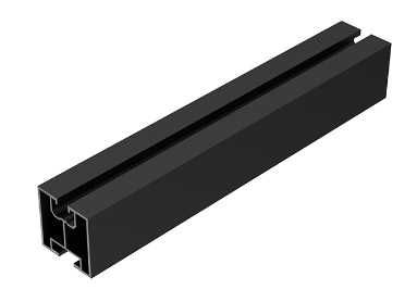 Profil montażowy PV szyna aluminiowa 40x40 2400mm CZARNY  fotowoltaika