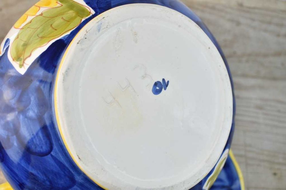 Terrina vintage pintada à mão - Faiança Portuguesa