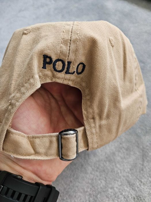 Czapka z daszkiem Polo ralph lauren khaki - nowa