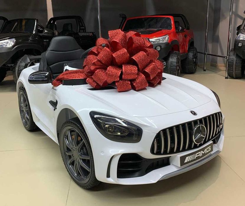 Samochodzik na roczek! Mercedes GTR auto na akumulator + PILOT