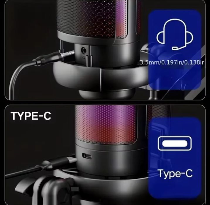 ‼️ Игровой микрофон с кранштейном ‼️ микрофон + кранштейн ‼️