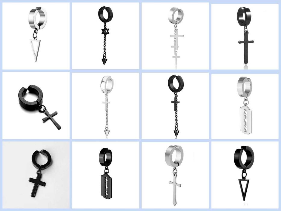 СУПЕР Пірсинг обманка без проколу, фейк пірсинг, кліпса, сережка в ухо