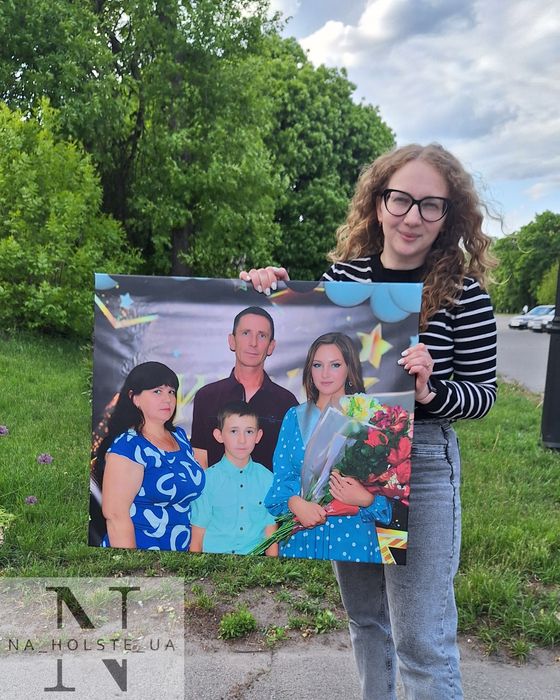 Друк картин на полотні, холсте по фото!Печать портрету.  Холст