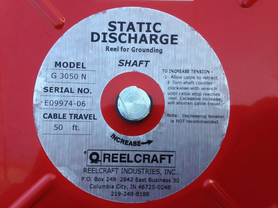 Enrolador / Carretel de Descarga Electroestática (Ligação á Terra)