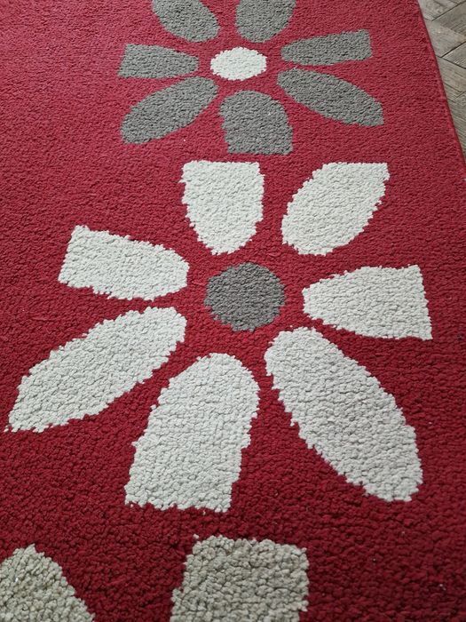 Tapete Floral Vermelho 167cm×118cm