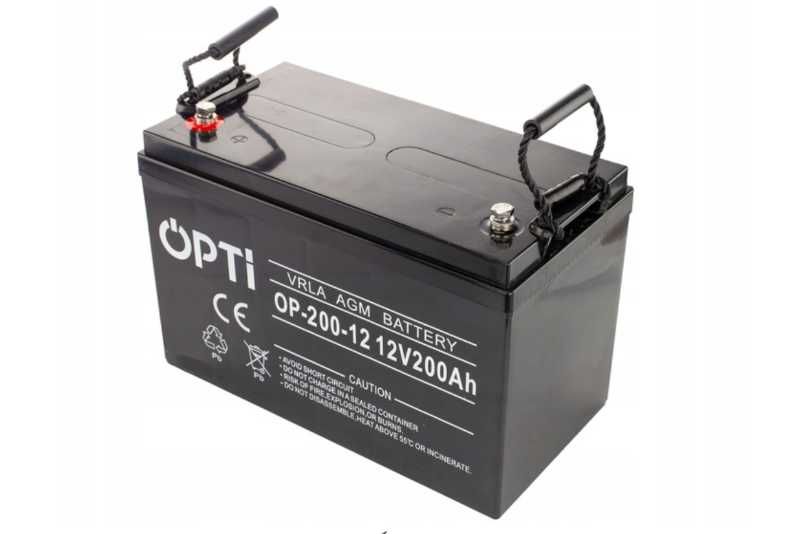 Акумуляторна батарея AGM Volt Polska OPTI 200Ah / Аккумулятор для дбж