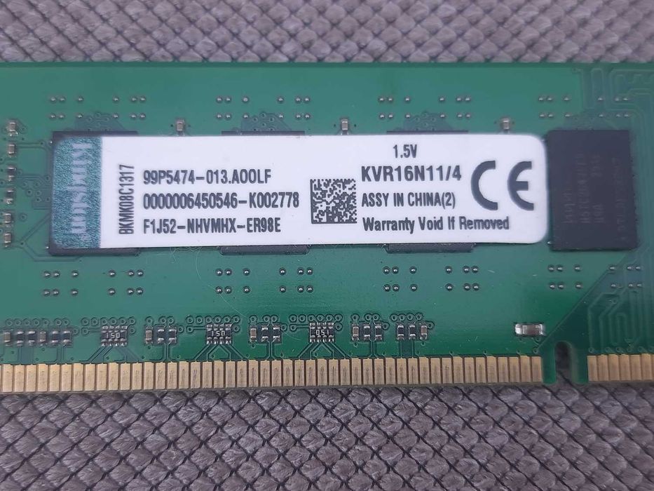 Планка памяти KVR16N11/4/DDR3-1600MGz – 4GB.-ПК/AM3/AM3+/RAM
