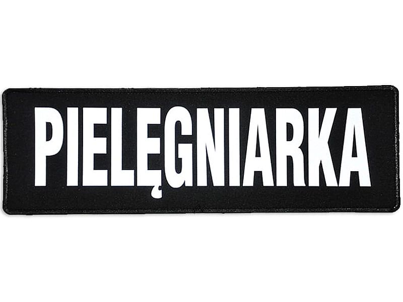 Emblemat PIELĘGNIARKA odblaskowy na rzepie 31 x 10 cm