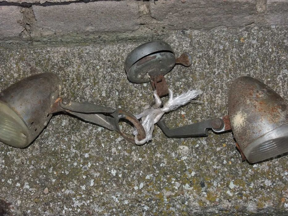 Stare lampy rowerowe
