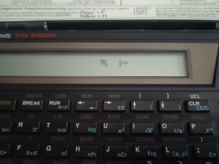 Programowalny kalkulator  Komputer HANDHELD TEXAS INSTRUMENTS TI-74