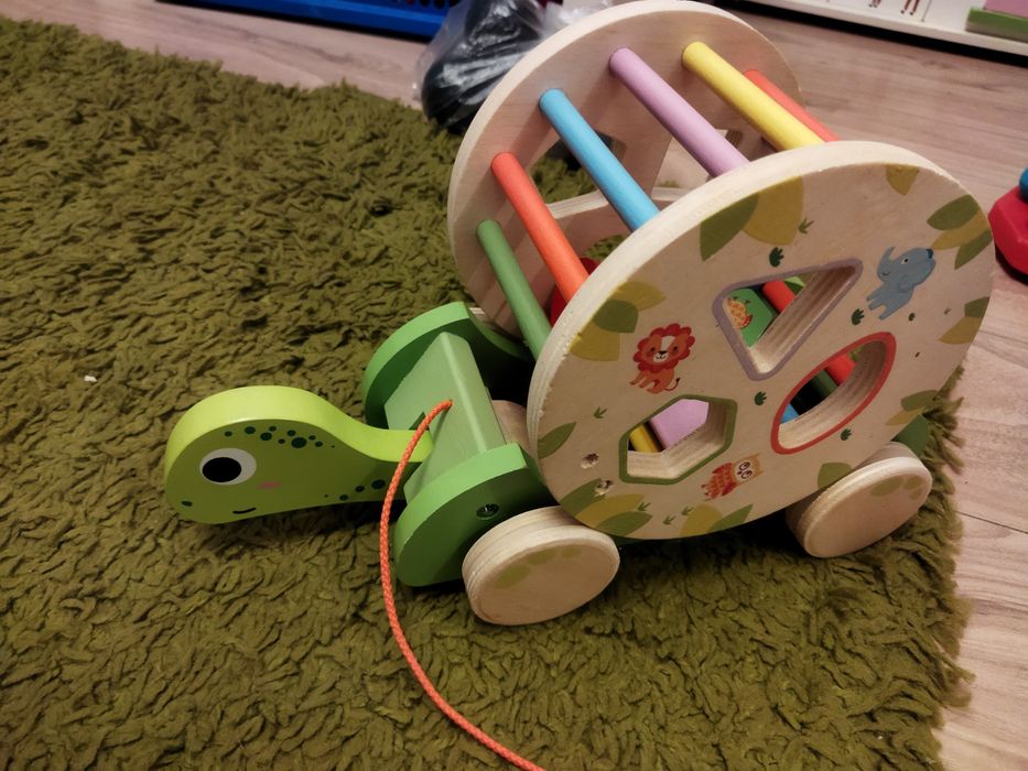 Zestaw sorterów drewniane zabawki stan bardzo dobry