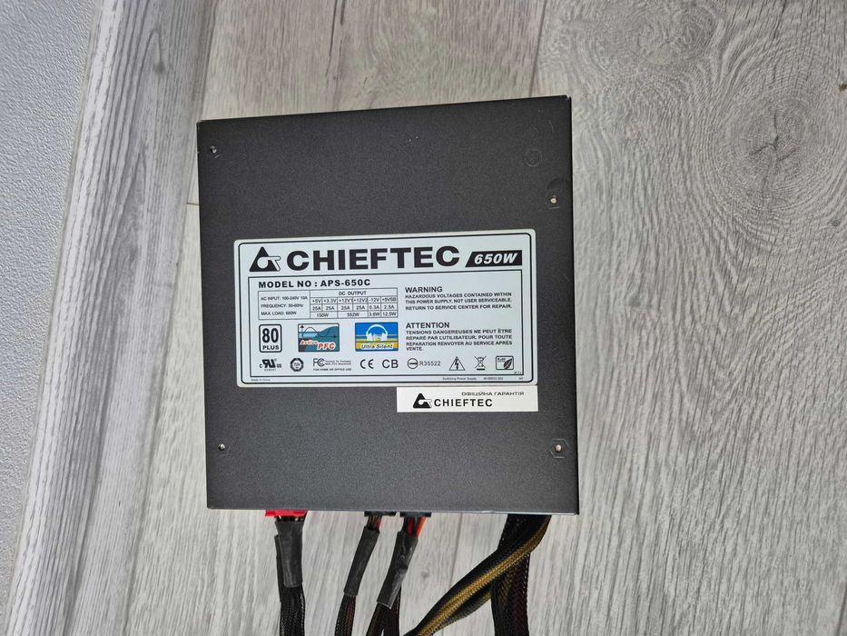 модульний блок живлення 650W Chieftec APS-650C (8+4 CPU \ 2x8 GPU)